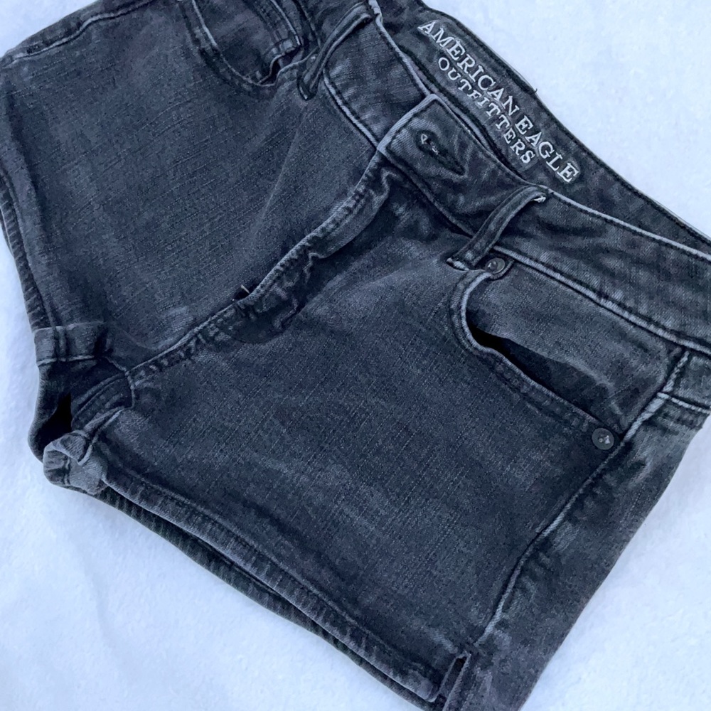 American Eagle Black Jean Shorts